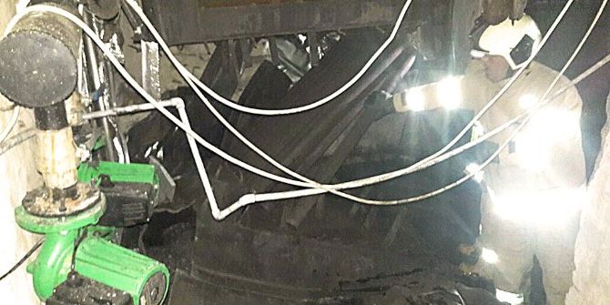 Burhaniye’de Kalorifer Kazanı Bomba Gibi Patladı