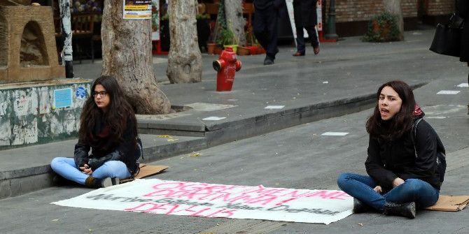 Başkent’te İzinsiz Eylem Yapan 2 Kişi Gözaltına Alındı