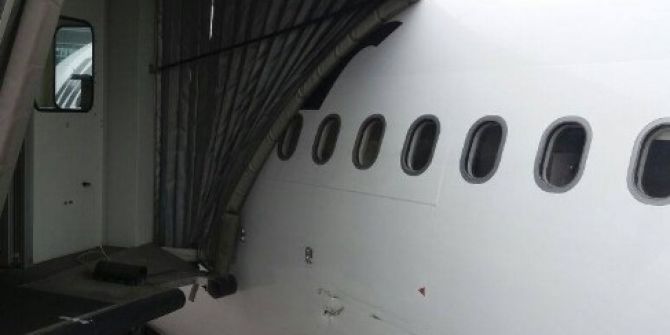 İran Uçağı Esenboğa’da Körüğe Çarptı