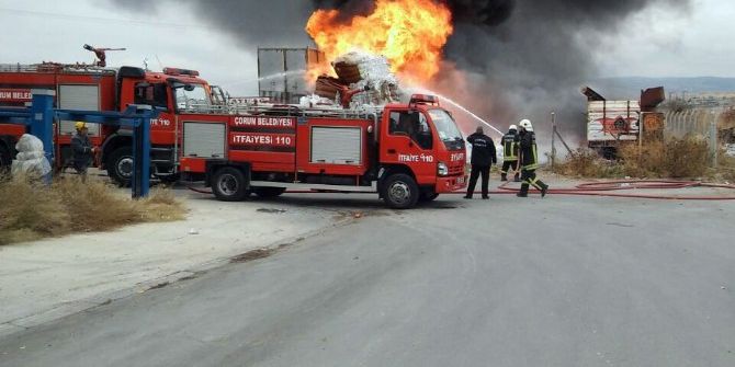 Hurdalıkta Çıkan Yangın Paniğe Neden Oldu