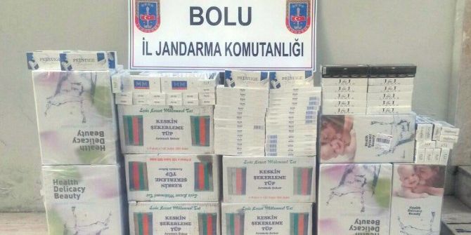 Jandarma 8 Bin 730 Paket Kaçak Sigara Ele Geçirdi