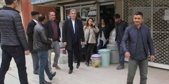 Hdp’li Çelik Ve Botan’dan Esnaf Ziyareti