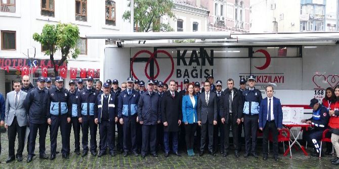 Zabıta Görevlilerinden Kan Bağışı