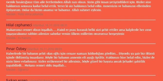 Şehit Kaymakama Taziye İçin Açılan İnternet Sitesine Binlerce Mesaj Yazıldı