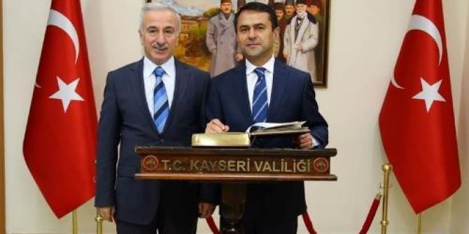 Nevşehir Valisi Aktaş, Kayseri Valisi Süleyman Kamçı’yı Ziyaret Etti