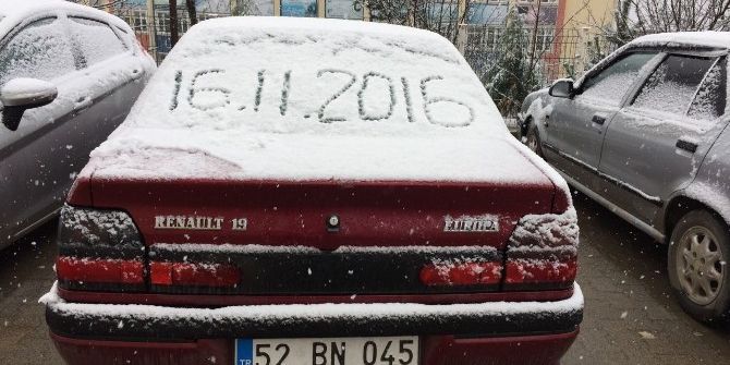 Ordu’da Kar Yağışı Başladı