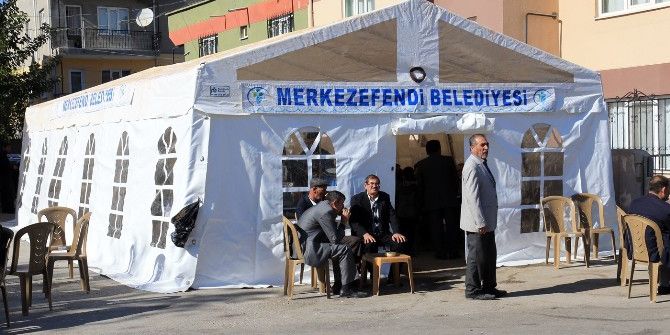 Merkezefendi Belediyesi’nden Taziye Çadırı