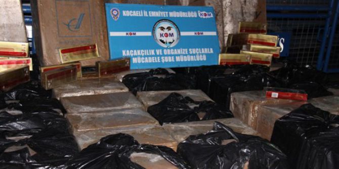 Kocaeli’de 80 Bin 750 Paket Kaçak Sigara Ele Geçirildi