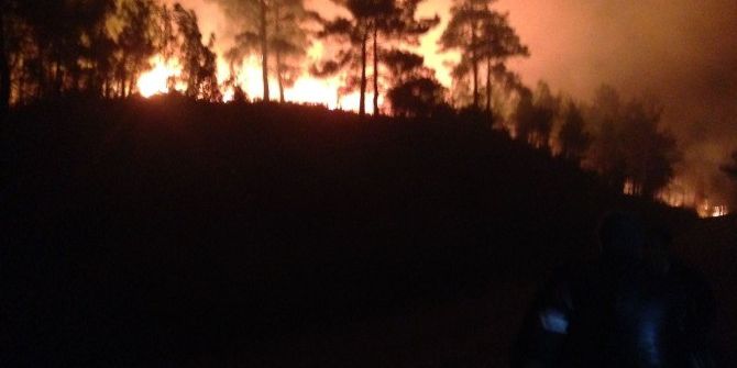 Oymapınar’da Orman Yangını