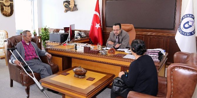 Ayağı Kesilmekten Kurtulan Hasta Rektör Bircan’a Teşekkür Etti