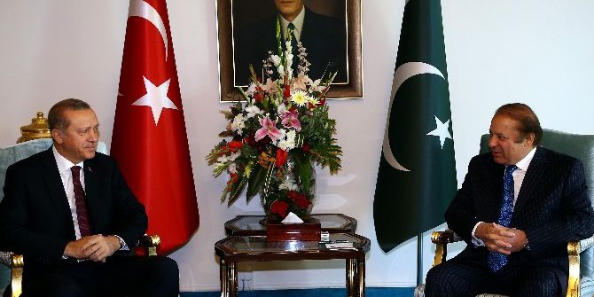 Cumhurbaşkanı Erdoğan, Pakistan Başbakanı Şerif İle Görüşüyor