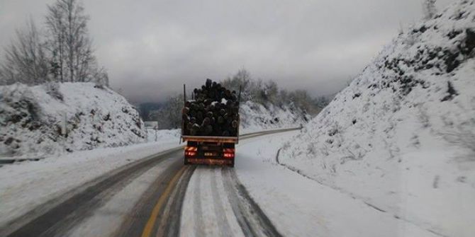 Cide’de Yılın İlk Karı