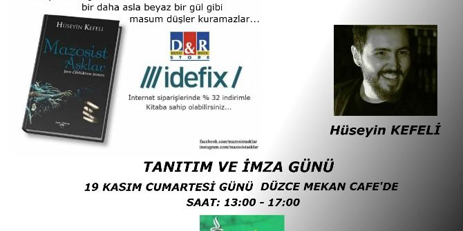 Genç Yazar Kefeli İmza Gününde Kitapseverlerle Buluşacak