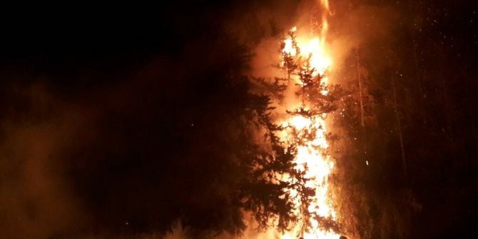 Aksaz’da Yangın Korkuttu