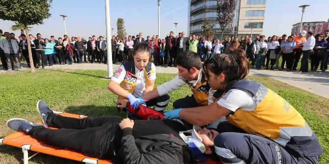 Büyükşehir Deski’de Yangın Tatbikatı