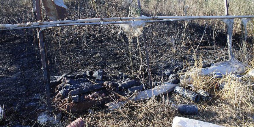 19 Çiçek Serası Yangında Zarar Gördü