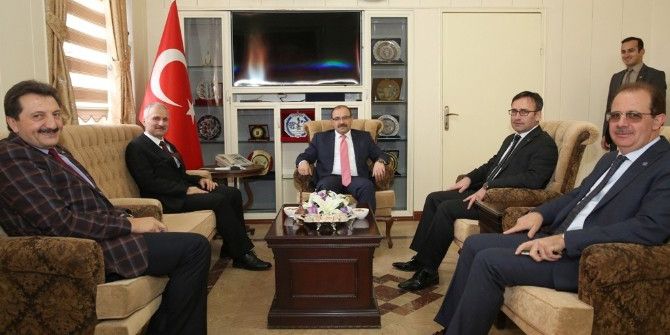 Tdk Başkanı Mustafa Sinan Kaçalin’den, Vali İsmail Ustaoğlu’na Ziyaret