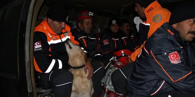 Erzurum Afad, Göçük Bölgesine Uçtu