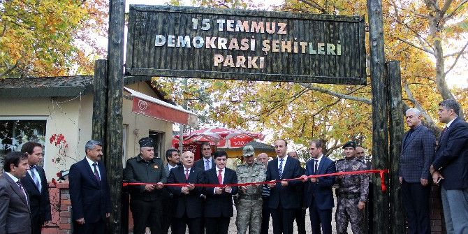 Egemenlik Parkı 15 Temmuz Demokrasi Şehitleri Parkı Oldu