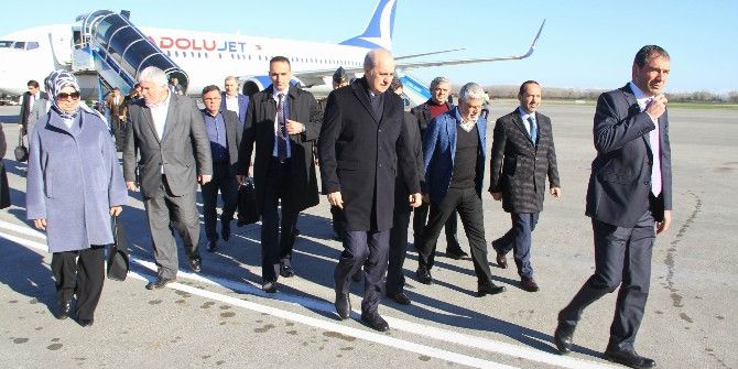 Numan Kurtulmuş Samsun’dan Ordu’ya Gitti