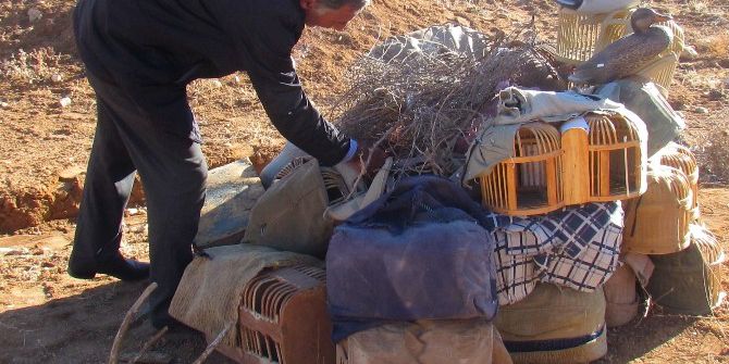 Kaçak Avcıların, Kafesleri Yakılarak İmha Edildi