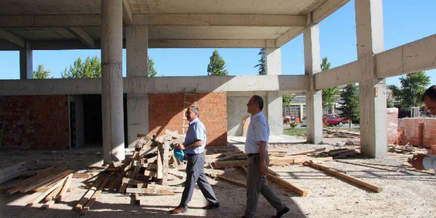 Suluova’da Yeni Otogar İnşaatı Sürüyor