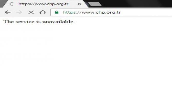Chp’nin İnternet Sitesine Siber Saldırı