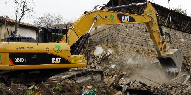 Mamak’ta 280 Metruk Bina Yıkıldı