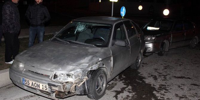 Samsun’da İki Otomobil Çarpıştı: 1 Yaralı