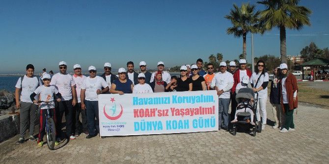 Sağlık Çalışanları Koah’a Dikkat Çekmek İçin Yürüdü