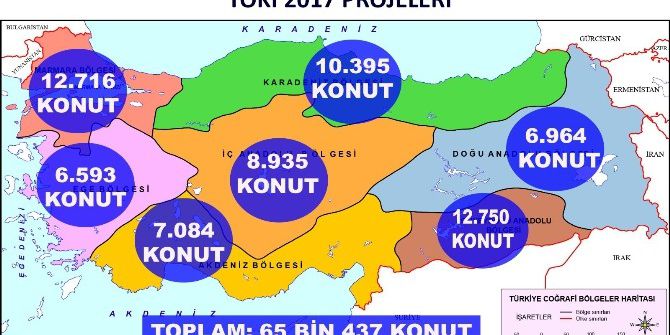 Toki 2017 Yılında 65 Bin Konut İnşa Edecek