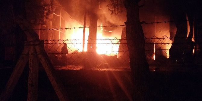 İzmir’de Dev Narenciye Fabrikası Kül Oldu