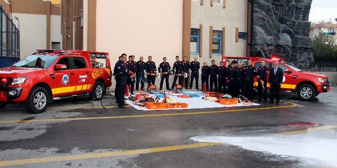 İtfaiye Daire Başkanlığı Garajı Ciplerle Güçlendi