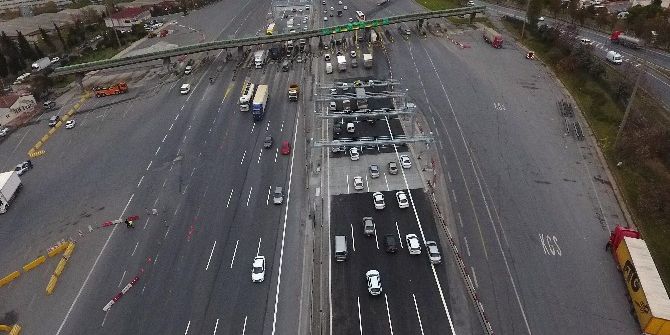 Mahmutbey’de Serbest Geçiş, Havadan Görüntülendi