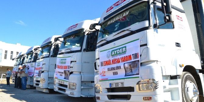 Suriye’ye 12 Yardım Tır’ı Gönderildi