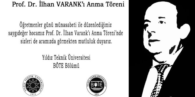 Ytü, Öğretmenler Günü’nde Şehit Prof. İlhan Varank’ı Anacak