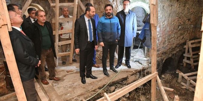 Ünye Saray Hamamı Restorasyonu Sürüyor