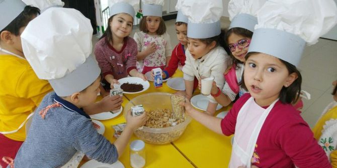 Nezaket Okulu’ndaki Minik Aşçılar İş Başında