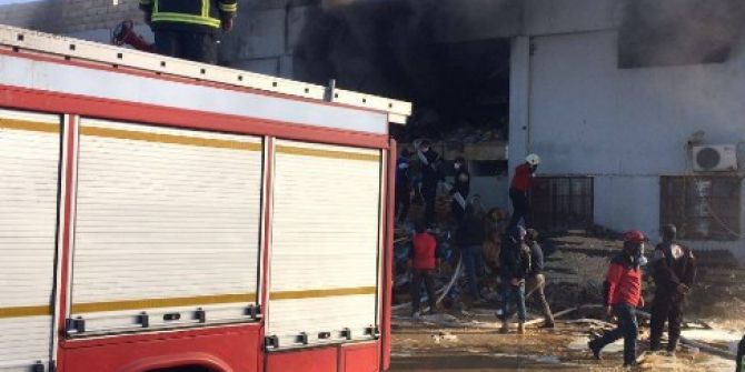 Babul Selam Sınır Kapısı’ndaki Hastanede Çıkan Yangın Söndürüldü