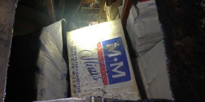 Tem’de Tankerlere Zulalı 367 Bin 500 Paket Kaçak Sigara Ele Geçirildi