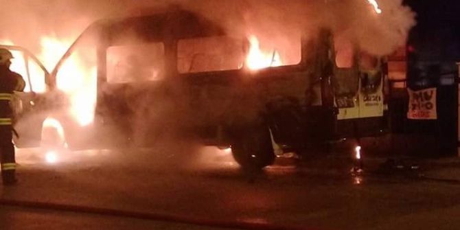 Okul Servisi Alev Alev Yandı