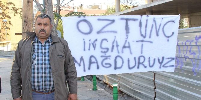 Paralarını Alamayan İnşaat İşçileri Grev Yaptı