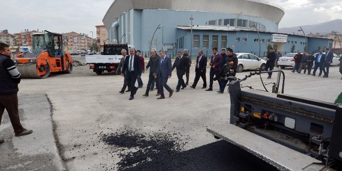 Polat Sıcak Asfalt Çalışmalarını İnceledi