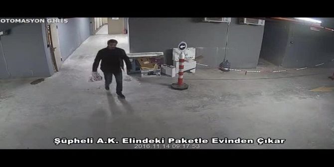 Babasına Bombalı Paket Gönderen Zanlı Kamerada