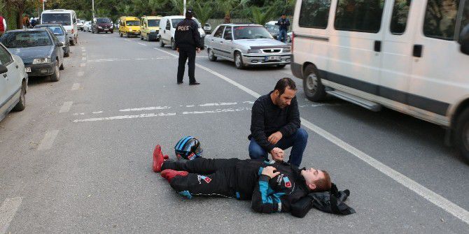 İlacını Almayı Unutunca Motosikletiyle Kaza Yaptı