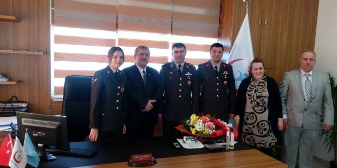 Jandarma Komutanından Diş Hastanesine Ziyaret