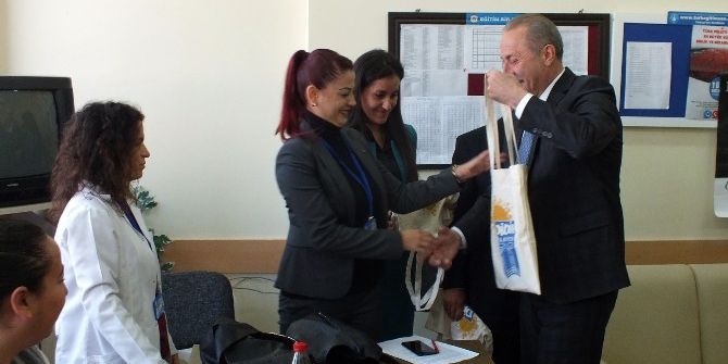 Başkan Atabay, Öğretmenleri Okullarda Ziyaret Etti