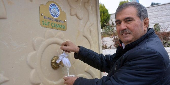 Bigadiç’in Çeşmelerinden Süt Akıyor
