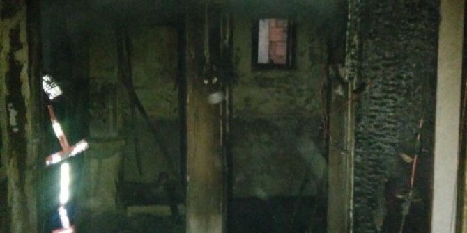 Terk Edilmiş Barakada Çıkan Yangın Söndürüldü