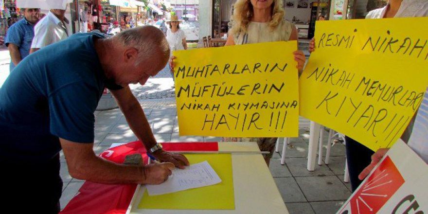 Nikah Yetkisine Karşı İmza Kampanyası